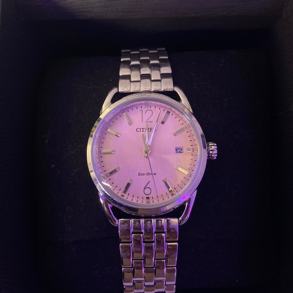 Ladies\' Drive from Citizen Eco-Drive® LTR Watch with Pink Dial (Model: FE6080-71